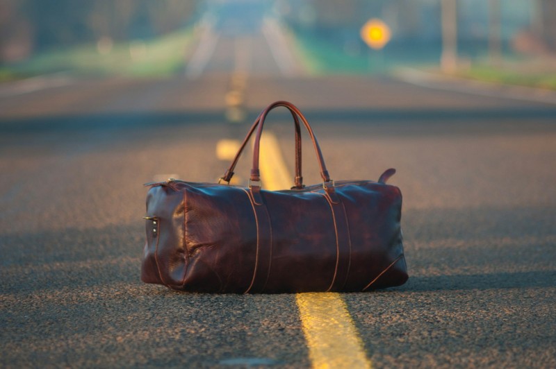 Leather Weekender Bag